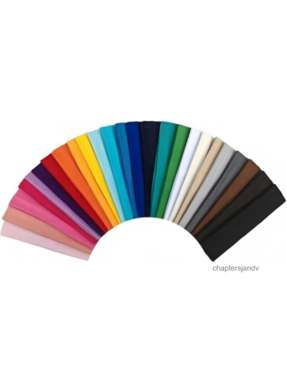 25 Pack Non Slip Stretchy Elastic Headbands Polyester Spandex